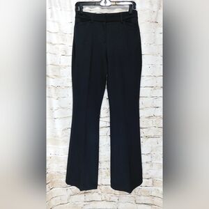 Express Pitch Black Editor Mid Rise Flare Pant Size 2 NWT